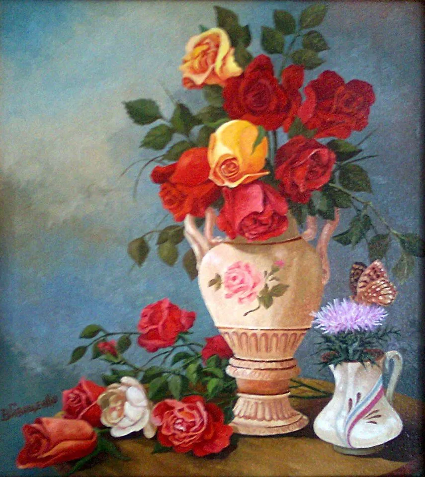 Натюрморт с розами