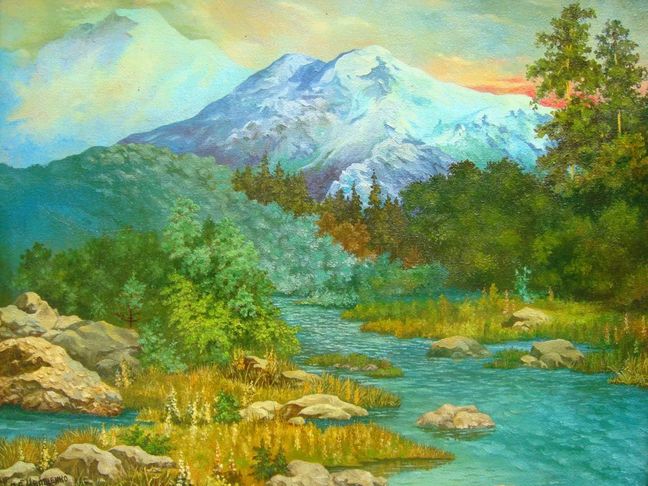 Утро в горах